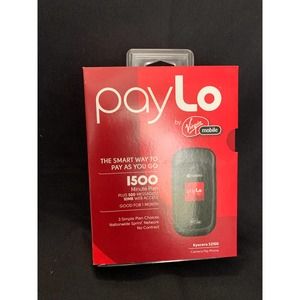 Kyocera S2100 Black Virgin Mobile Cellular Camera Flip Phone PayLo NEW SEALED